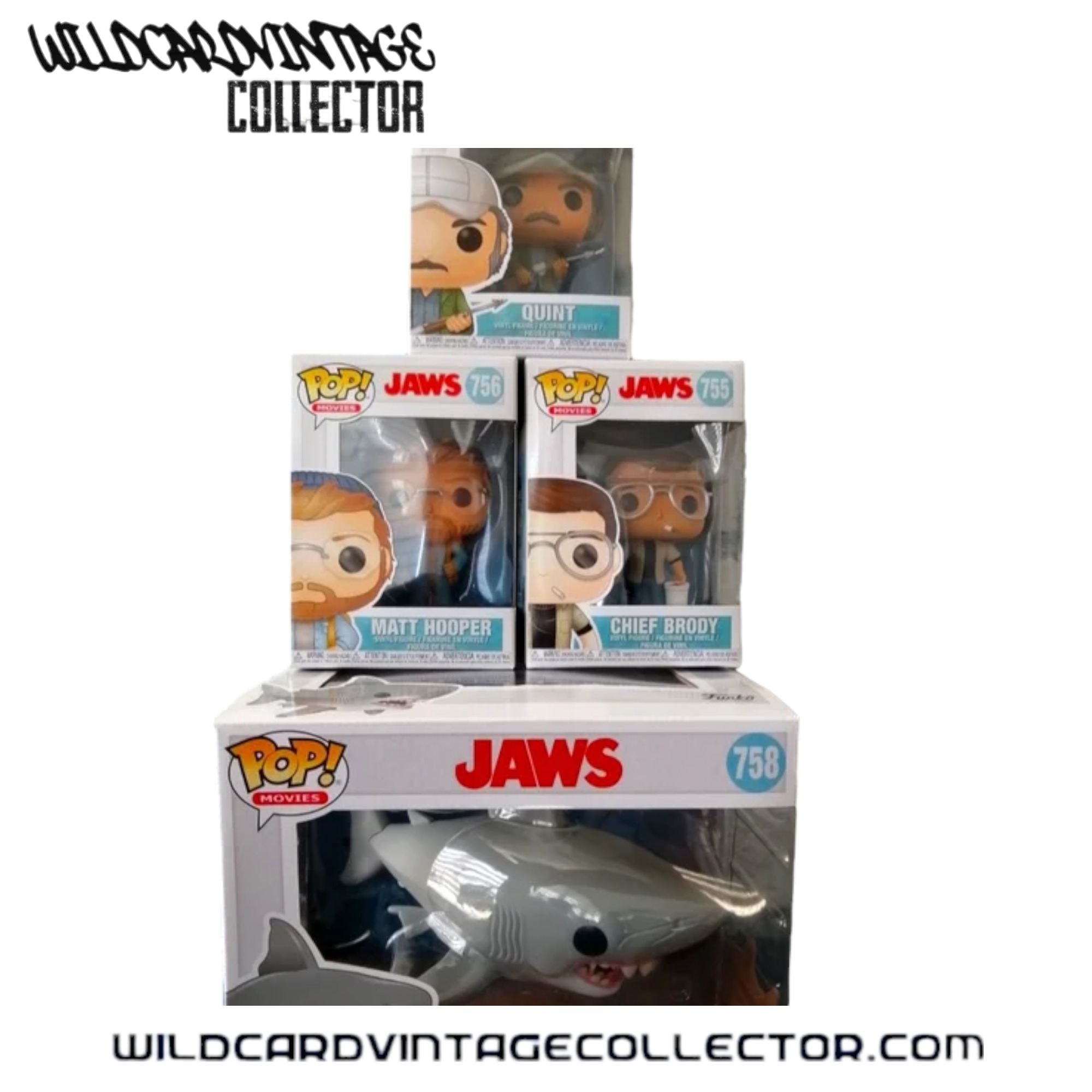 Jaws Funko POP Vinyl Set - Wildcard Vintage Collector